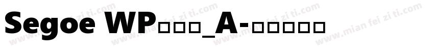 Segoe WP兰亭黑_A字体转换